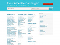 deutsche-kleinanzeigen.de Webseite Vorschau