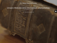 dr-jur-mayer.com Webseite Vorschau