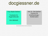 docgiessner.de Webseite Vorschau