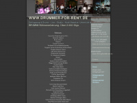 drummer-for-rent.de Webseite Vorschau