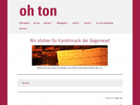ohton.de Webseite Vorschau