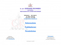 dr-richwien-restaurator.de Webseite Vorschau