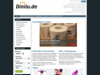 dinilu.de Webseite Vorschau