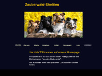 zauberwald-shelties.de Webseite Vorschau