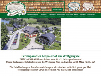 leopoldhof.at Webseite Vorschau