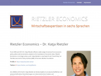 rietzler-economics.de Webseite Vorschau