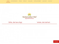 steinreuther-hof.de Webseite Vorschau