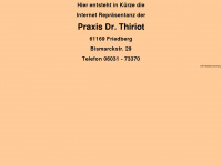 dr-thiriot.de Webseite Vorschau