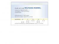 dr-w-rommel.de Webseite Vorschau