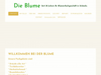 dieblume.org Webseite Vorschau