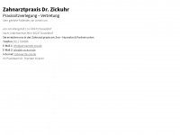 dr-zickuhr.de Webseite Vorschau