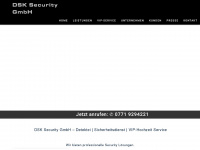 dsk-security.de Webseite Vorschau
