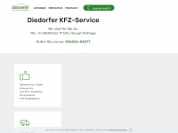 diedorfer-kfz-service.de Webseite Vorschau