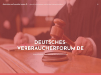 deutsches-verbraucherforum.de Webseite Vorschau
