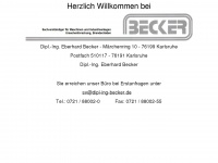 dipl-ing-eberhard-becker.de Webseite Vorschau