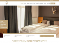 hotelparsenn.ch Webseite Vorschau