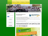 trachtenkapelle-fussbach.de Webseite Vorschau
