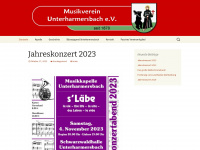 musikverein-unterharmersbach.de Webseite Vorschau