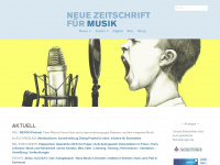 musikderzeit.de Webseite Vorschau
