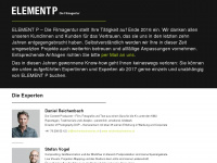 elementp.ch Webseite Vorschau