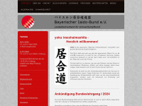 bayerischer-iaido-bund.de Webseite Vorschau