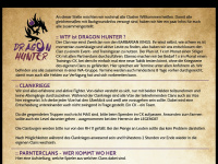 dragon-hunter.de Webseite Vorschau