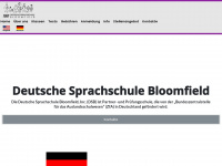 deutschesprachschulebloomfield.org Webseite Vorschau