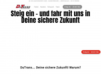 du-trans.de Webseite Vorschau