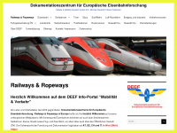 dokumentationszentrum-eisenbahnforschung.org Webseite Vorschau