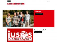 jusos-niederbayern.de Webseite Vorschau