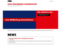 jusos-wug.de Webseite Vorschau