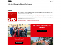 spd-bezirk-obb.de Webseite Vorschau