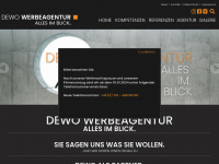 dewo-werbeagentur.de Webseite Vorschau