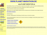 planet-marathon.de Webseite Vorschau
