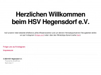 hsv-hegensdorf.de Webseite Vorschau