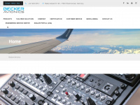 becker-avionics.com Webseite Vorschau