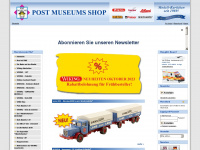 postmuseumsshop.de Webseite Vorschau