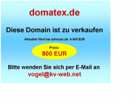 domatex.de Webseite Vorschau