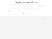 displaysysteme-infos.de Webseite Vorschau