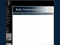 rohrcomm.com Webseite Vorschau