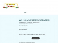 elektro-behn.de Webseite Vorschau