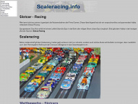 scaleracing.info Webseite Vorschau
