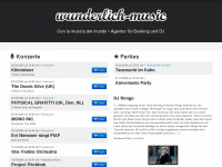 wunderlich-music.de Webseite Vorschau