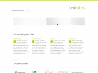 textplus.at Webseite Vorschau