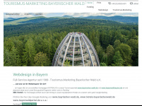 tourismus-marketing-bayerischer-wald.de Webseite Vorschau