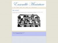ensemble-miniature.de Webseite Vorschau