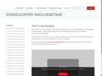 duesseldorfer-insolvenztage.de Webseite Vorschau