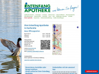 entenfang-apotheke.de Webseite Vorschau