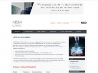 msmcapital.com Webseite Vorschau