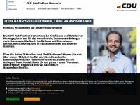 cdu-hannover.de Webseite Vorschau